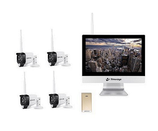 4 CHANNEL WIRELESS KIT WITH MONITOR S-4MWK